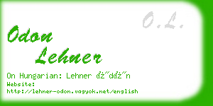 odon lehner business card